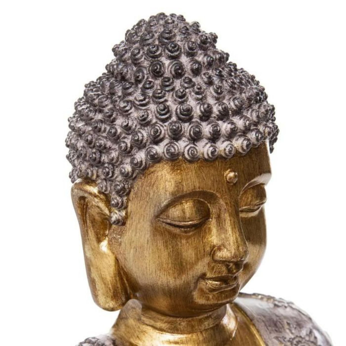 ATMOSPHERA Bouddha & Photophore  Vintage  37cm Marron