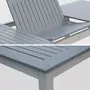 Alice's Garden Table extensible - Chicago Gris - Table en aluminium 175/245cm avec rallonge