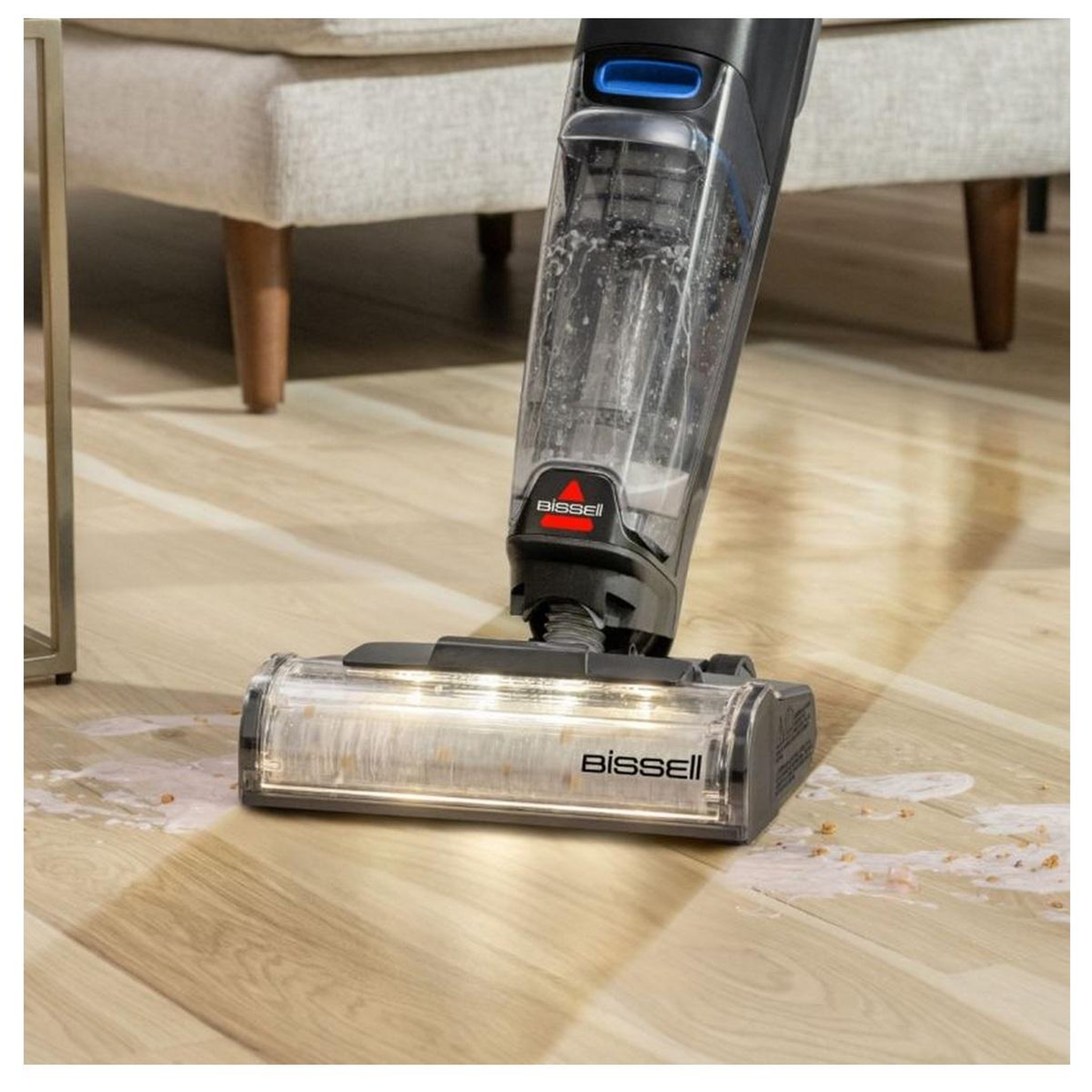 Voir la diapositive 4 : BISSELL Aspirateur laveur rechargeable 25.9v noir/bleu cobalt - 4006n