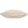 Voir la diapositive 4 : ATMOSPHERA Coussin design ethnique macramé Eté Indien - L. 40 x l. 40 cm - Beige