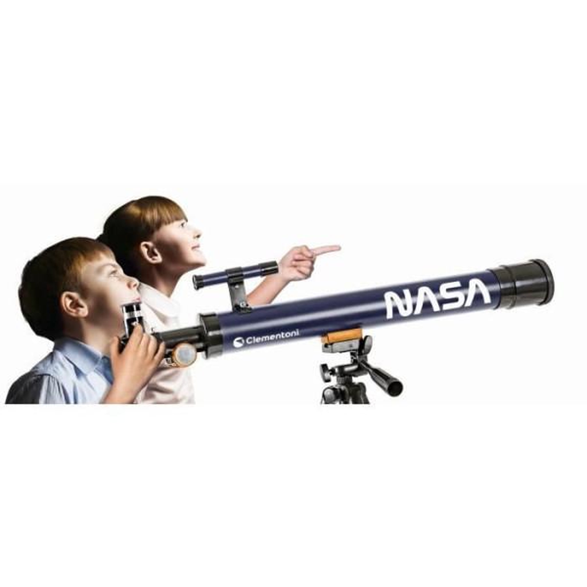 Voir la diapositive 3 : CLEMENTONI Clementoni - Science et jeau - Télescope NASA objetcif 50mm - Trépied extensible jusqu'a 127 cm