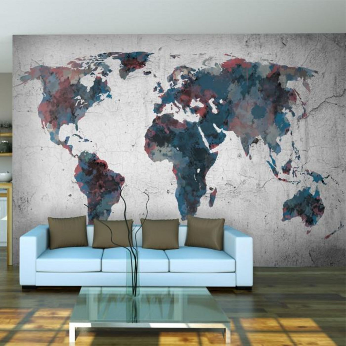 Paris Prix Papier Peint  World Map on the Wall