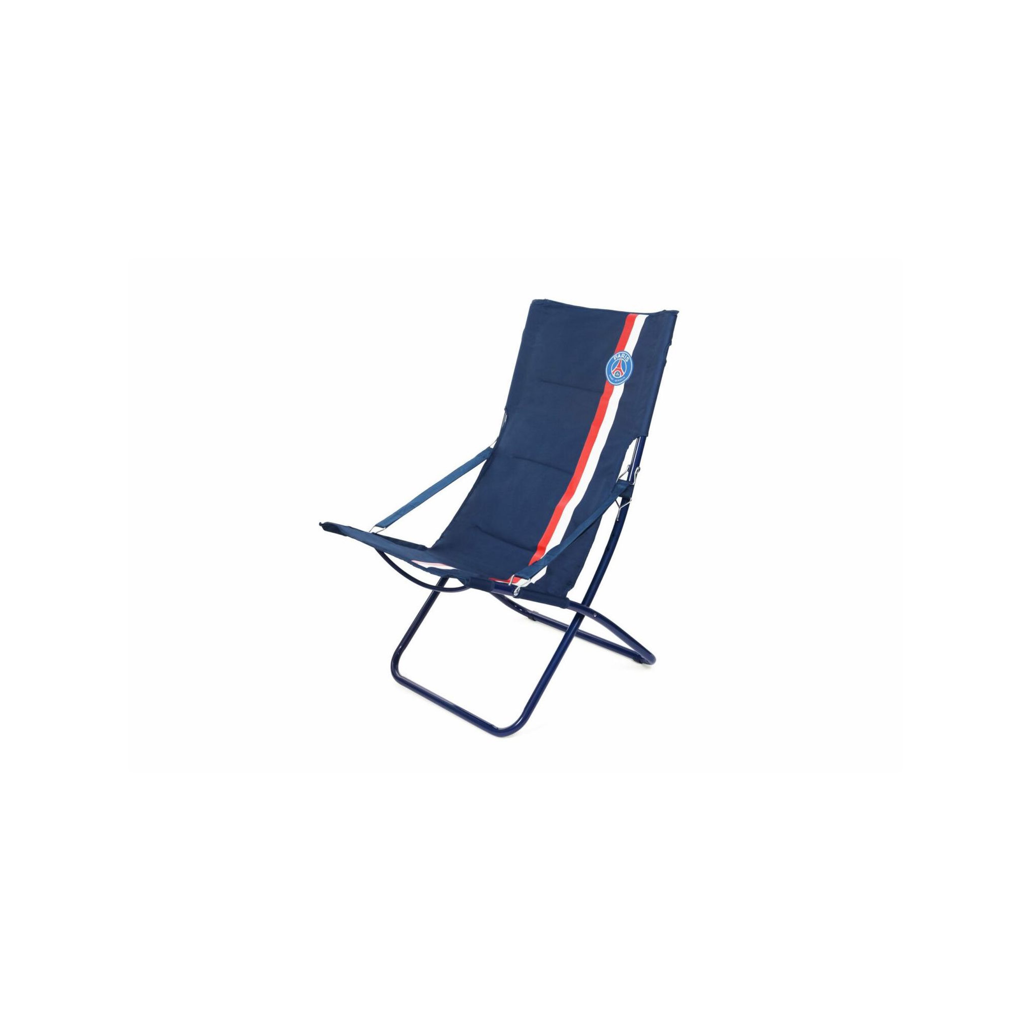 PSG Chilienne pliable - chaise d'extérieur - paris saint germain - bleu