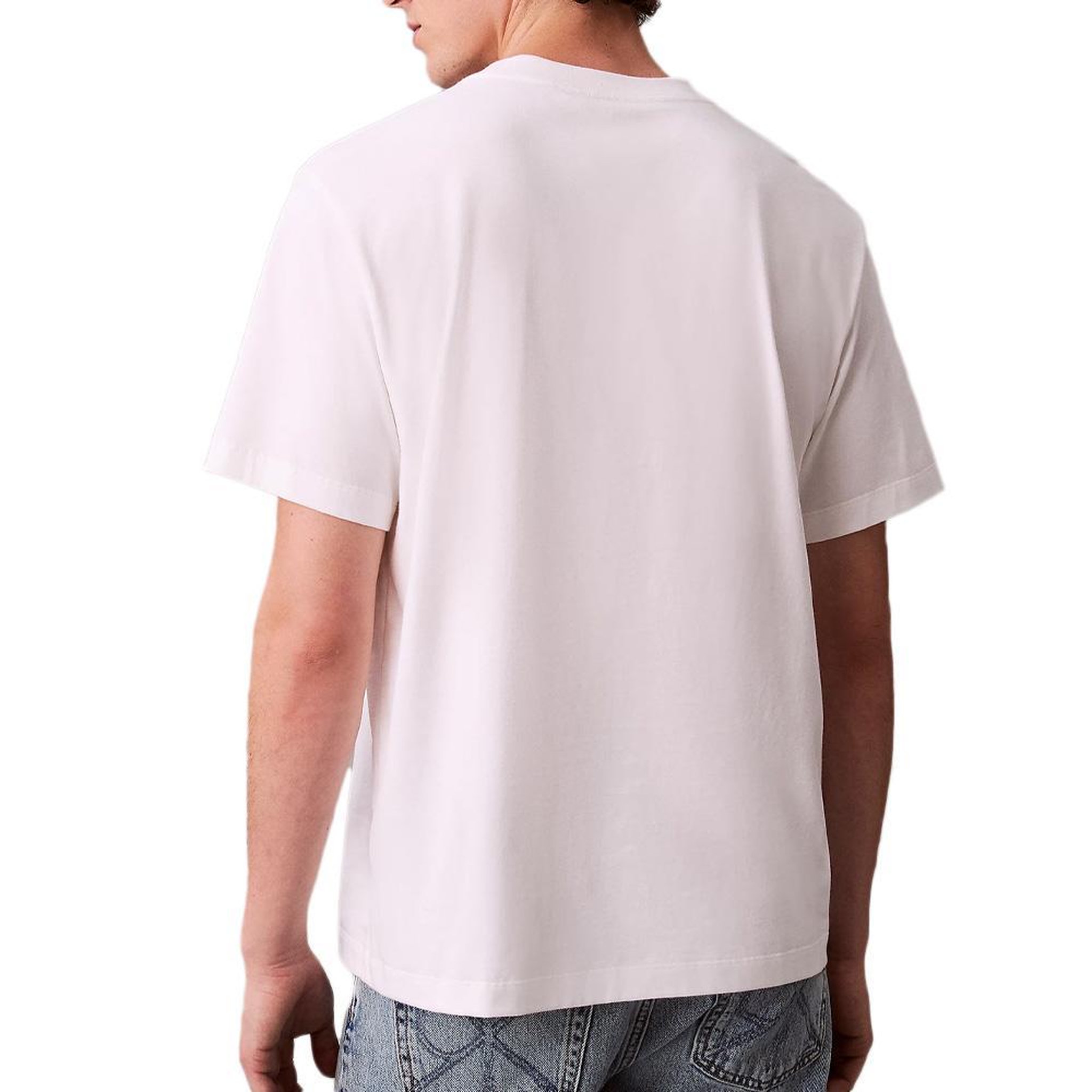 Voir la diapositive 2 : CALVIN KLEIN JEANS T-Shirt Blanc Homme Calvin Klein Jeans Matchb