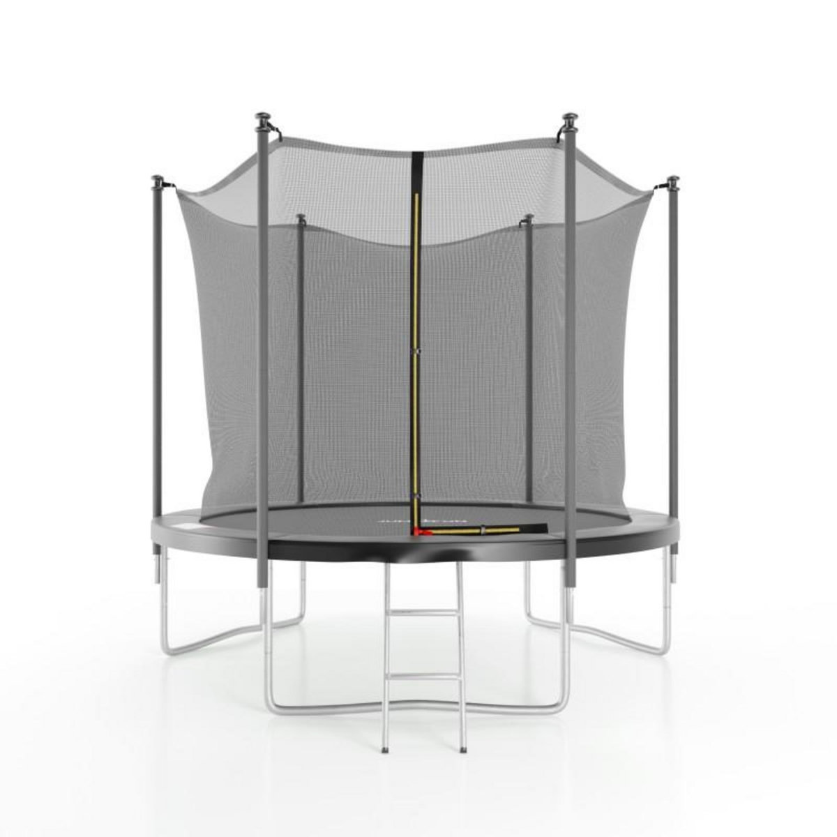 JUMP4FUN Trampoline de jardin ø244 cm- 8FT- Filet intérieur, Matelas de protection et Echelle