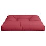 Voir la diapositive 5 : VIDAXL Coussin de palette rouge bordeaux 70x70x12 cm tissu