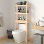 VIDAXL Etagere de toilette 63x26x171 cm Bois de pin massif