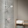 Voir la diapositive 2 : SCHUTTE SCHÜTTE Ensemble de barre de douche FRESH chrome