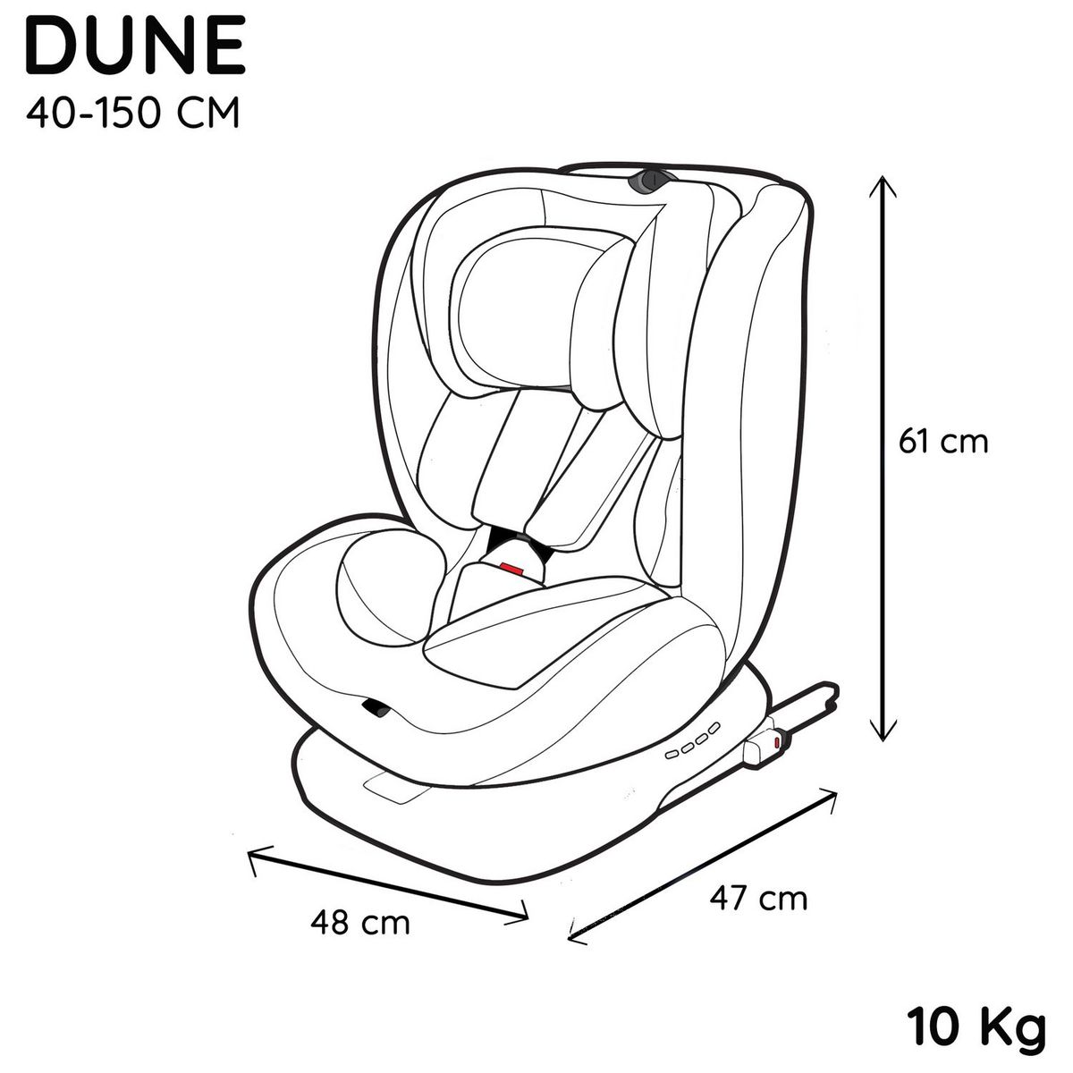 NANIA Siège auto Isofix Dune R129 i-Size pivotant 360°