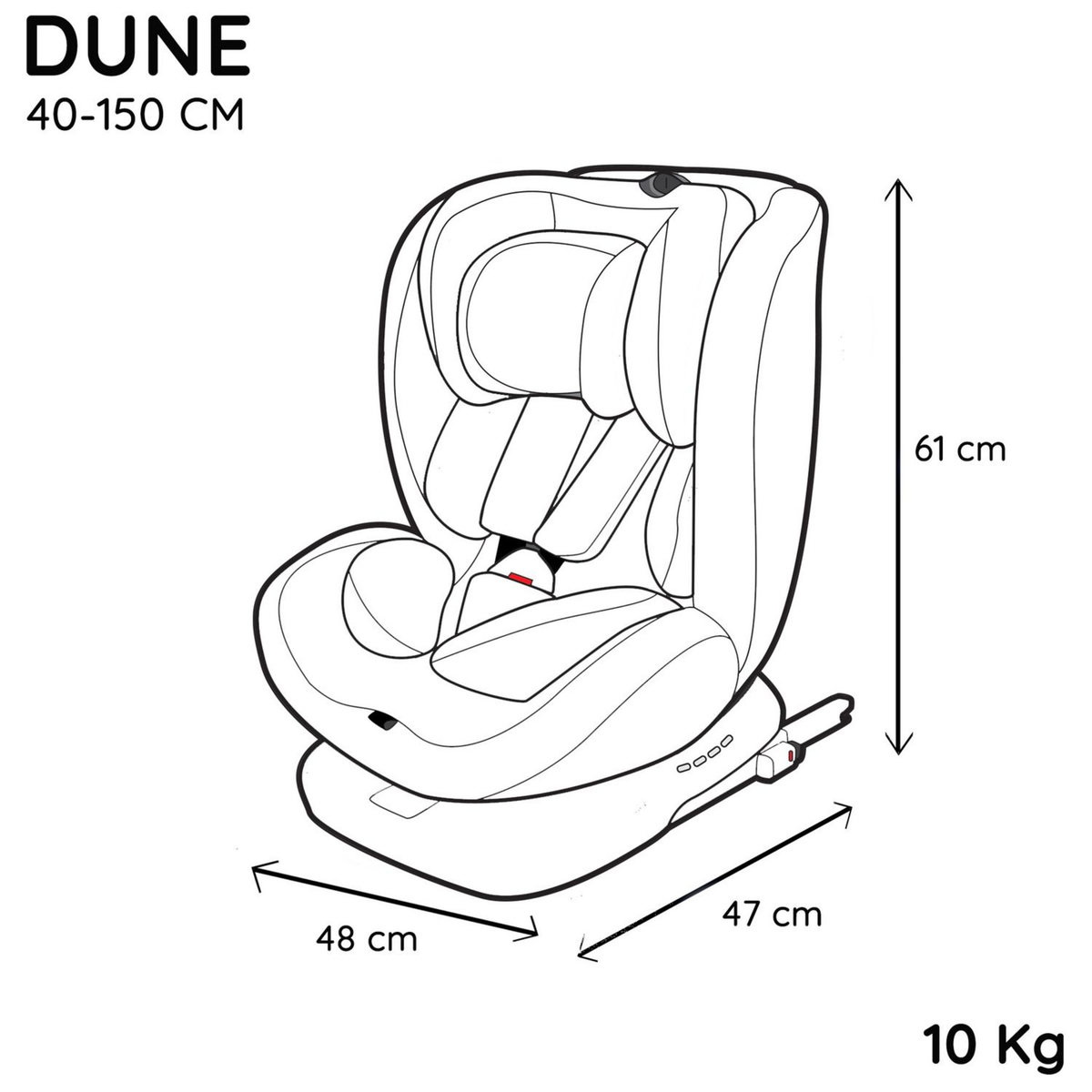 NANIA Siège auto Isofix Dune R129 i-Size pivotant 360°