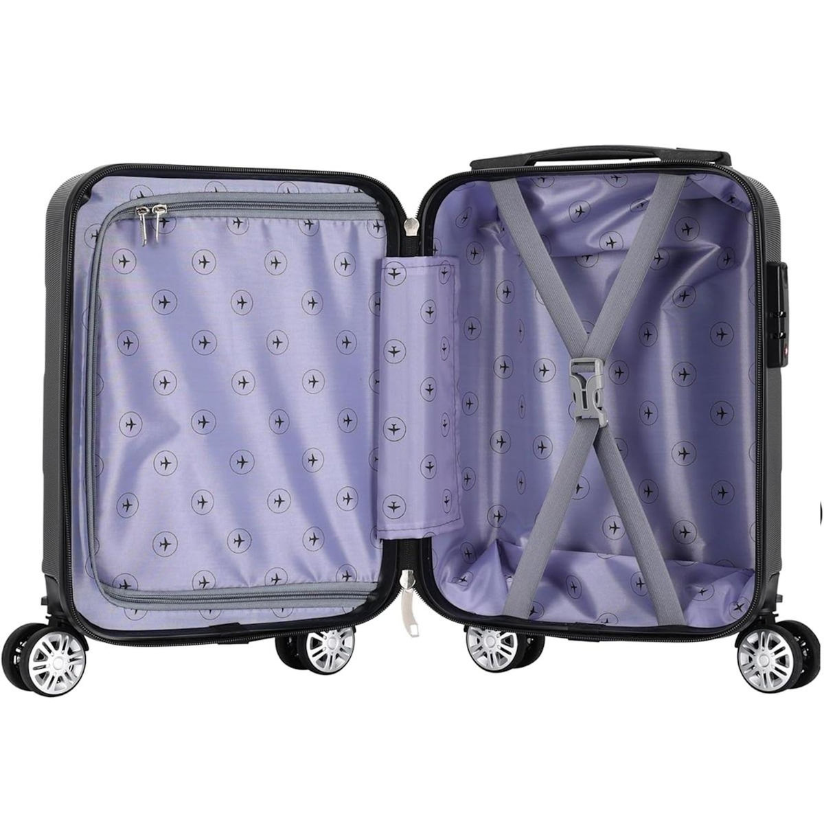 TROLLEY ADC Valise cabine à roulettes noir - VAL-738