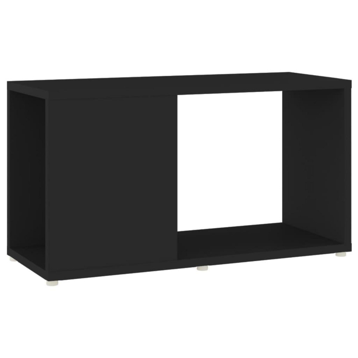 VIDAXL Meuble TV Noir 60x24x32 cm Bois d'ingenierie