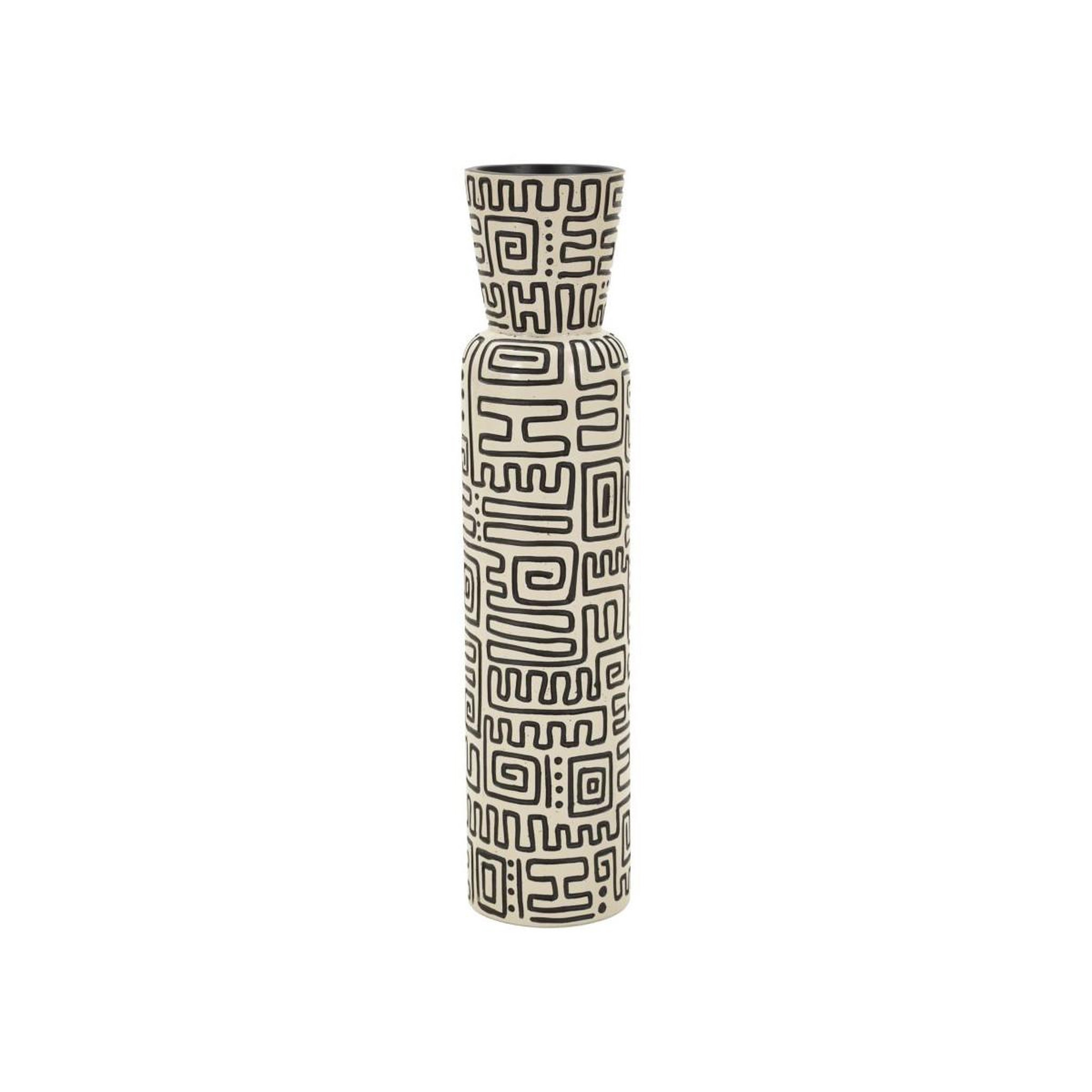 Paris Prix Vase design  nairobi  65cm blanc & noir