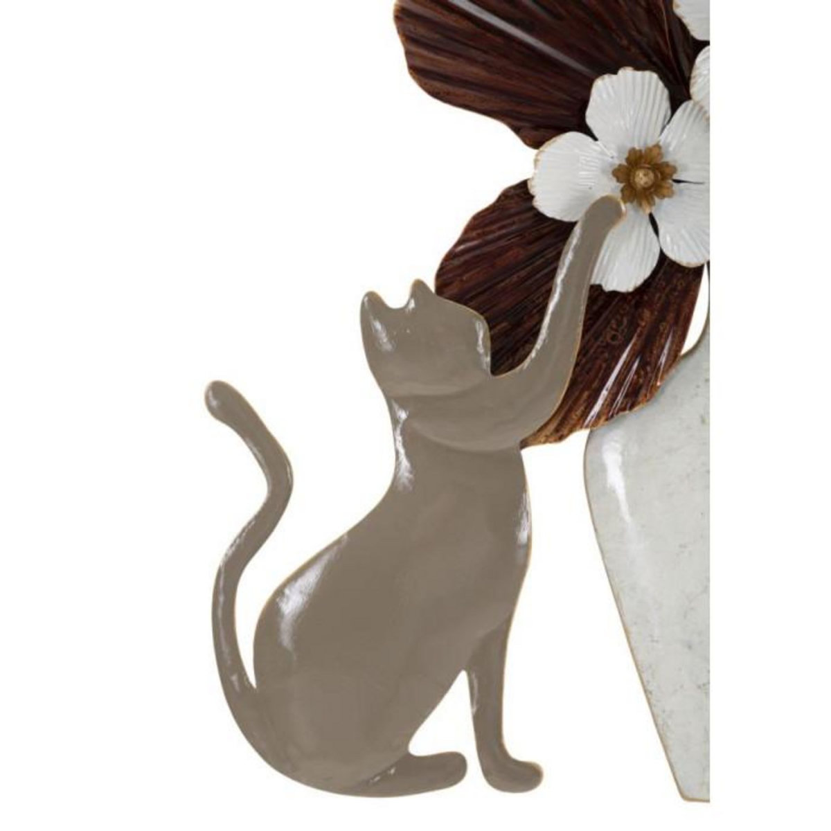 Paris Prix Décoration Murale en Métal  Chat  59cm Multicolore