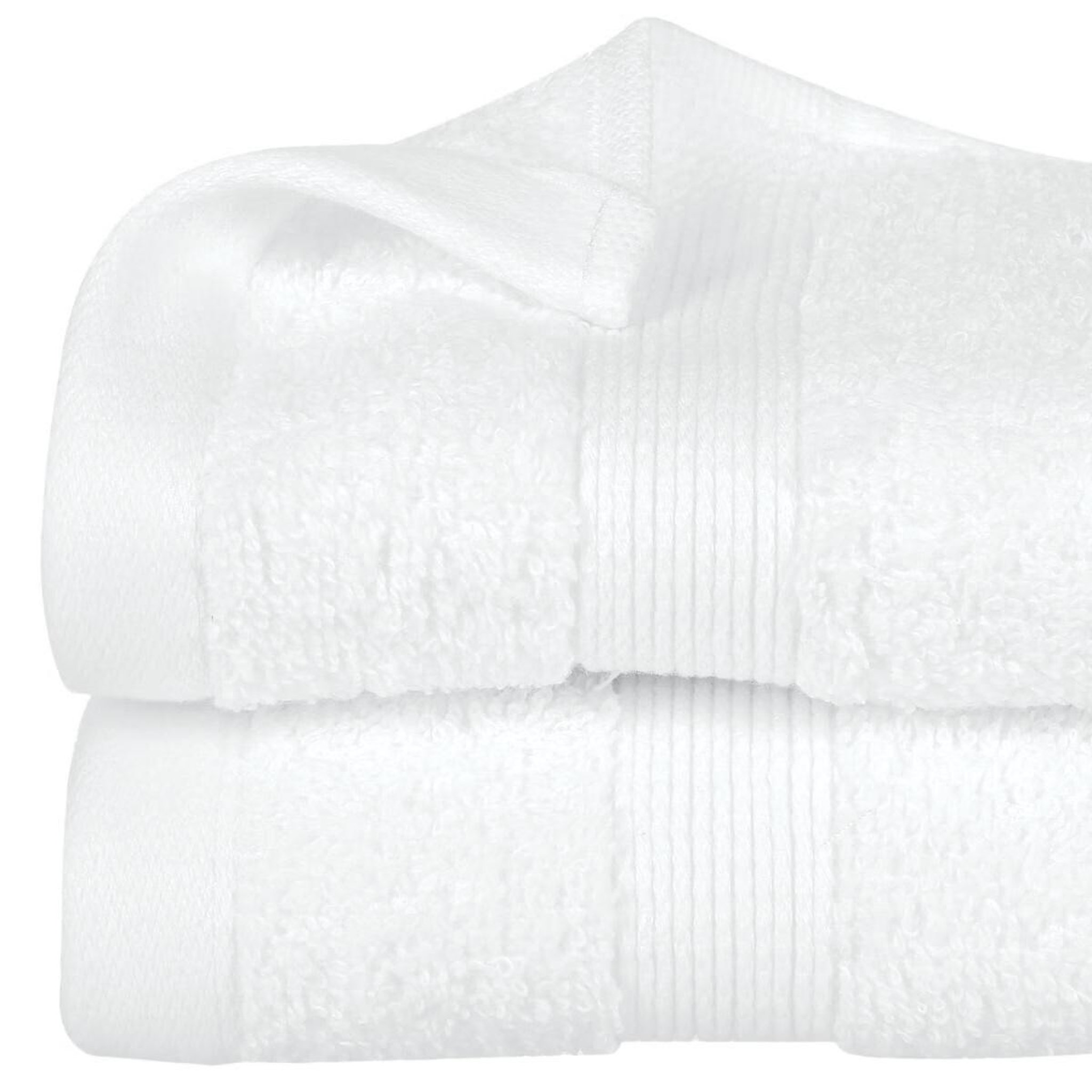 Voir la diapositive 2 : Eden Serviette ou drap de douche 70 x 130 cm Couleur moderne blanc