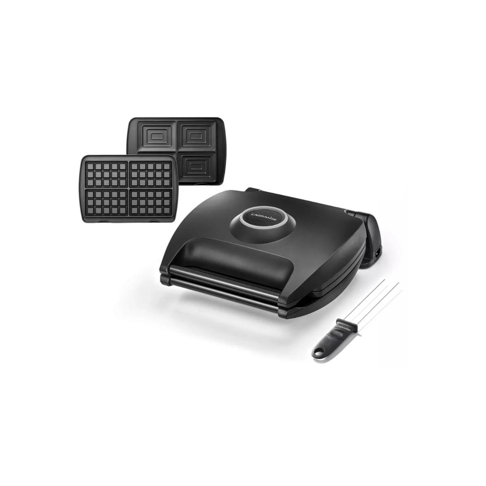 LAGRANGE Gaufrier 2 plaques 1700w noir - 089006