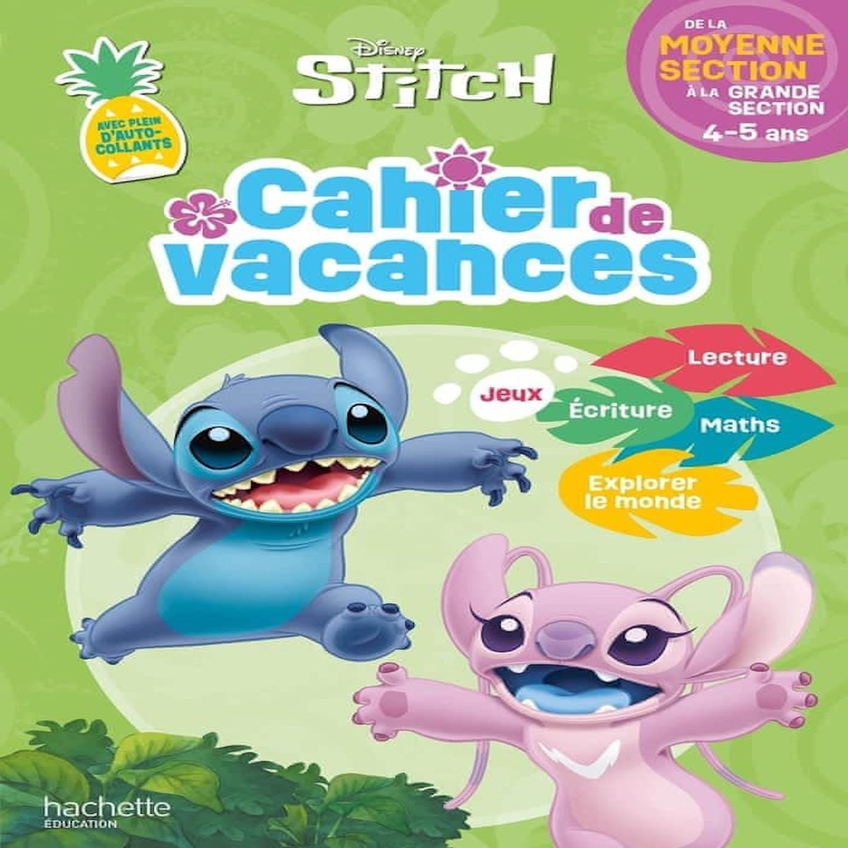 CAHIER DE VACANCES DISNEY STITCH. DE LA MOYENNE SECTION A LA GRANDE SECTION, EDITION 2026, Vibaux Cécile