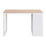 Voir la diapositive 2 : VIDAXL Table d'ecriture 120x60x75 cm Chene et blanc