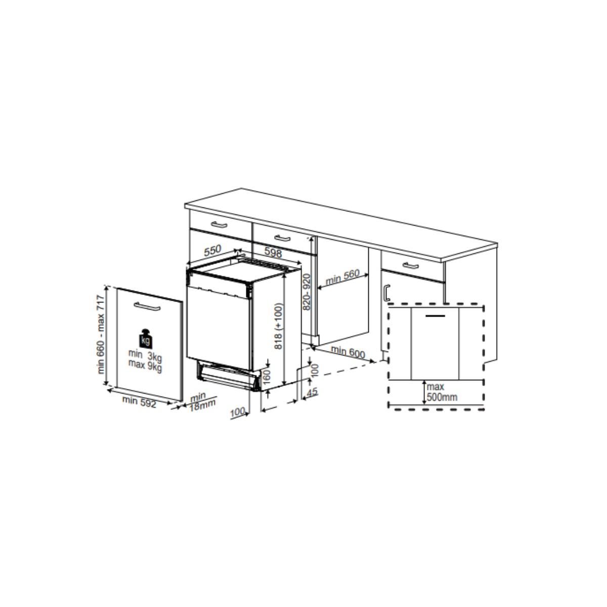 Beko Lave-vaisselle 60cm 16 couverts 43db tout intégrable - BDIN38651C