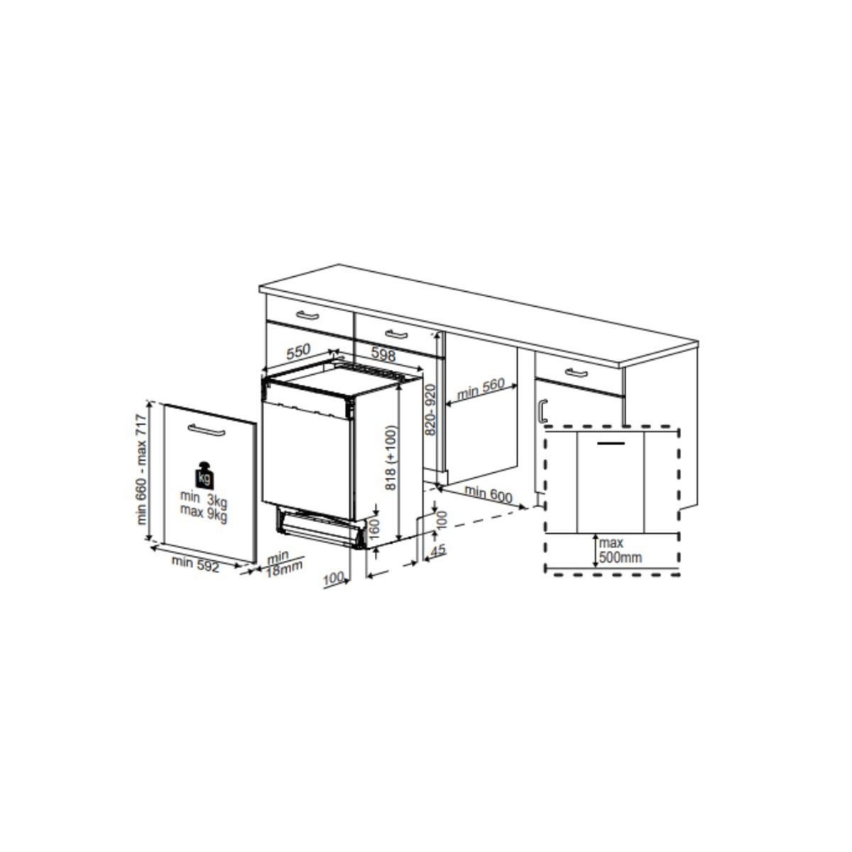 Beko Lave-vaisselle 60cm 16 couverts 43db tout intégrable - BDIN38651C