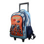 Voir la diapositive 1 : Bagtrotter BAGTROTTER Sac à dos à roulettes Poivre Blanc Robots Orange