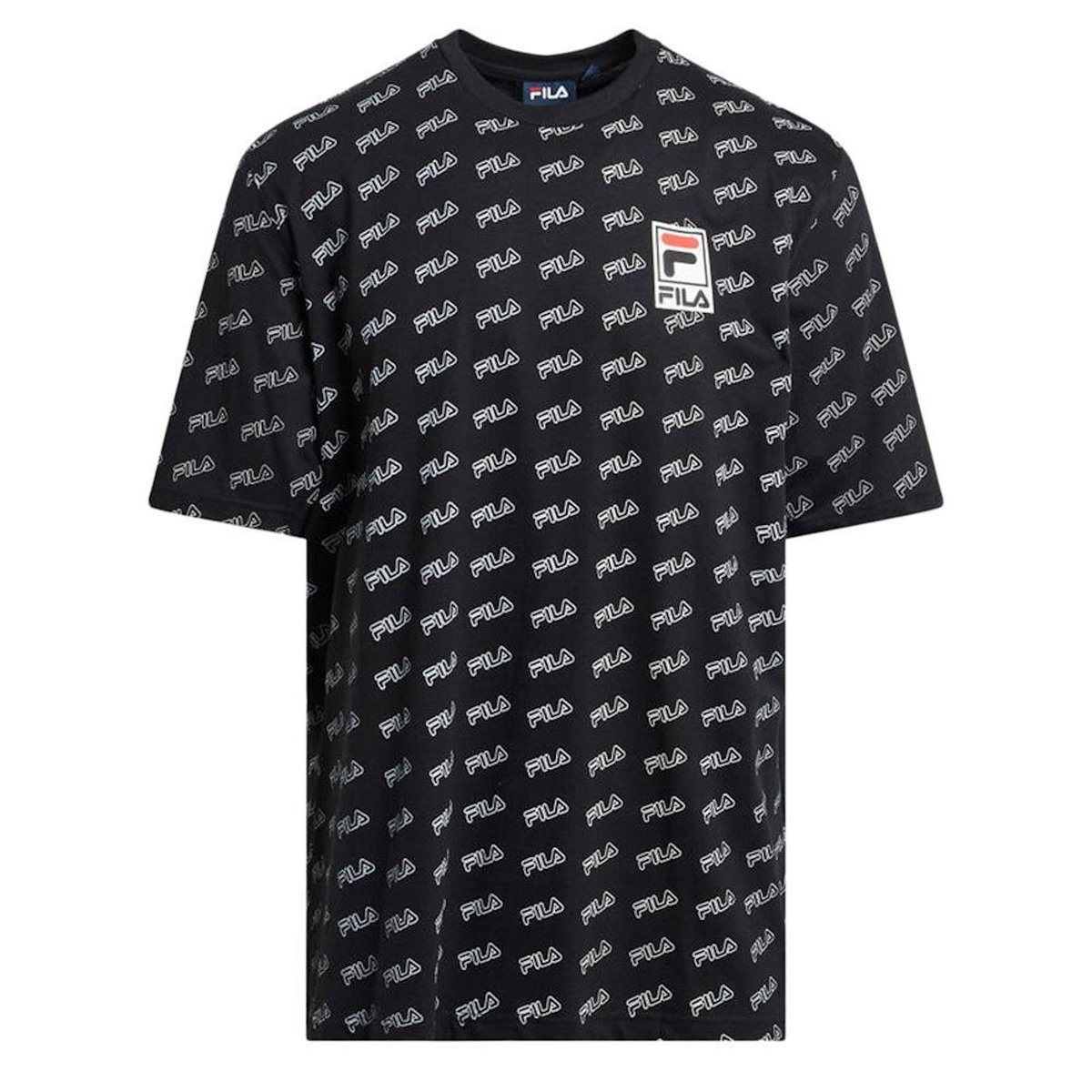 FILA T-shirt Noir Homme Fila Flat Print