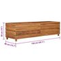 Voir la diapositive 6 : VIDAXL Lit sureleve 150x40x38 cm bois de teck recycle et acier