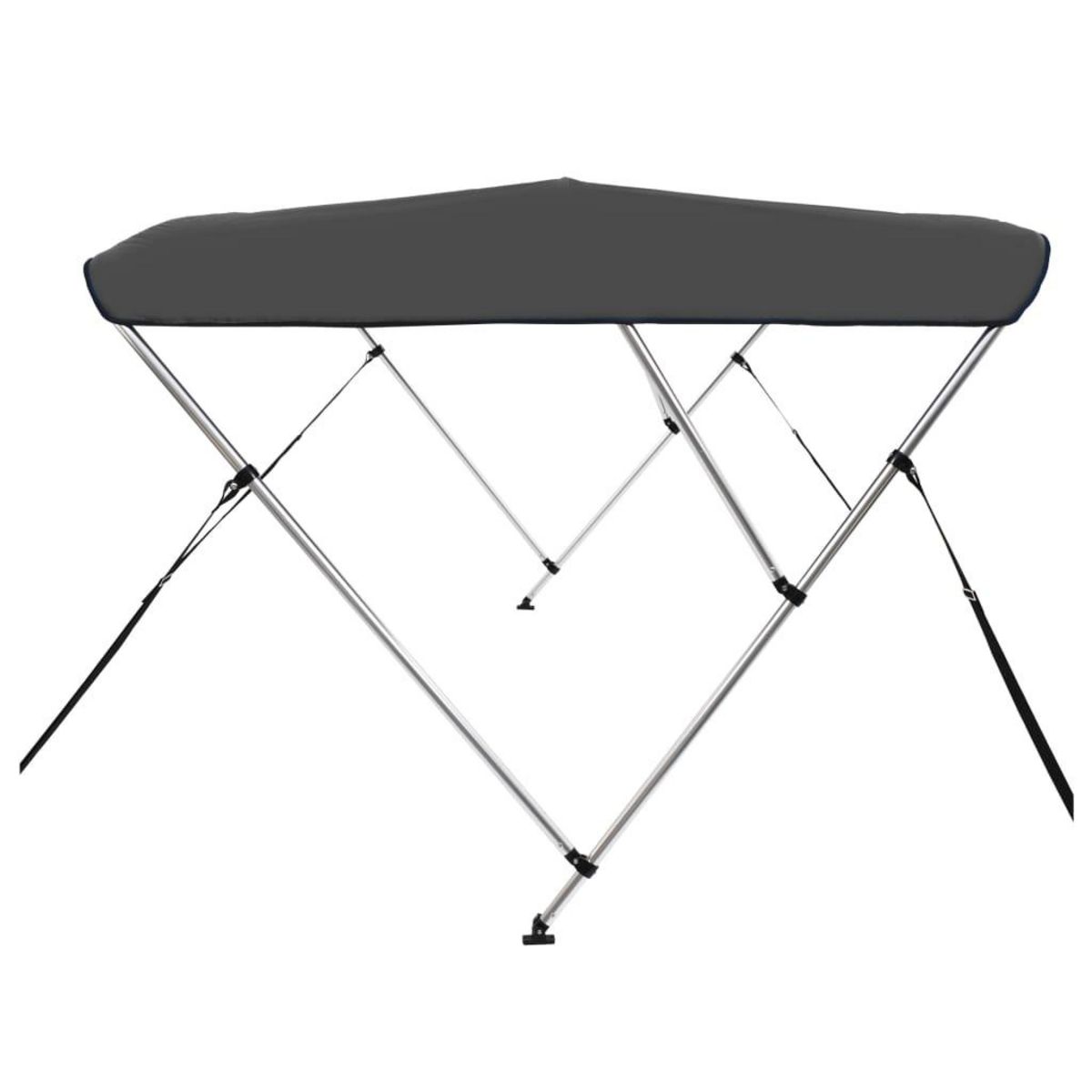 VIDAXL Auvent bimini a 3 arceaux Anthracite 183x140x137 cm
