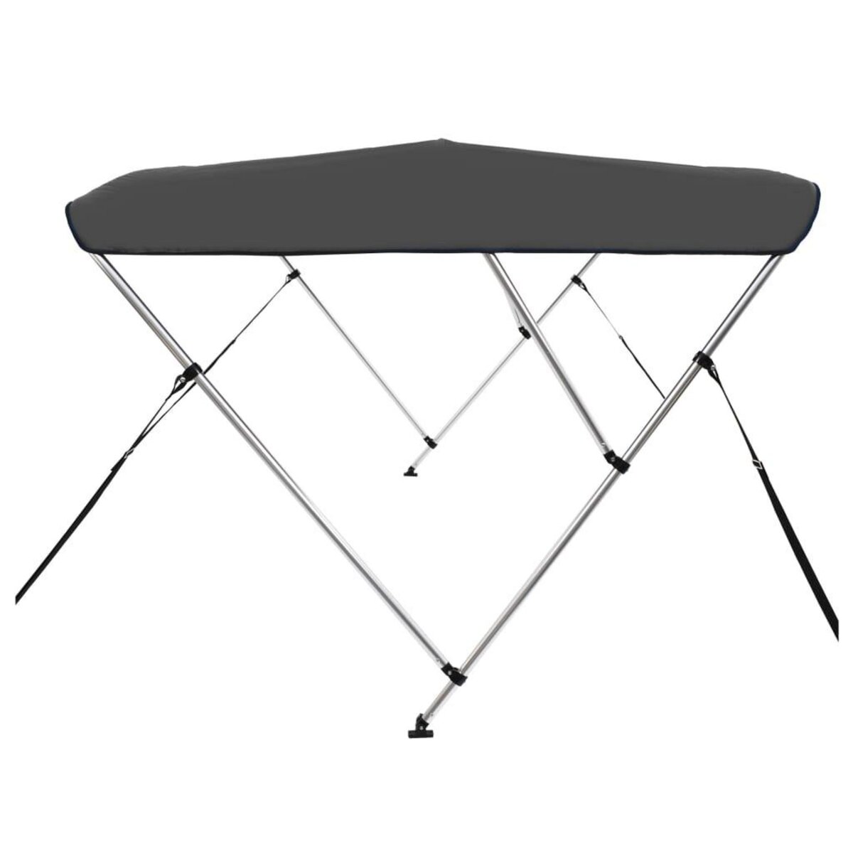 VIDAXL Auvent bimini a 3 arceaux Anthracite 183x140x137 cm