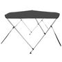 Voir la diapositive 4 : VIDAXL Auvent bimini a 3 arceaux Anthracite 183x140x137 cm