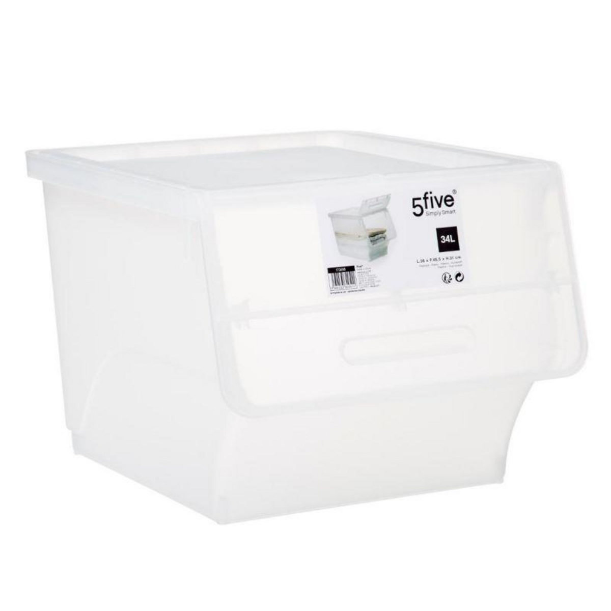  Boîte de Rangement  Cara  34L Transparent