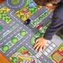 Voir la diapositive 6 : PLAY4FUN Tapis de jeu - Circuit de voiture en ville - 100 x 67 cm