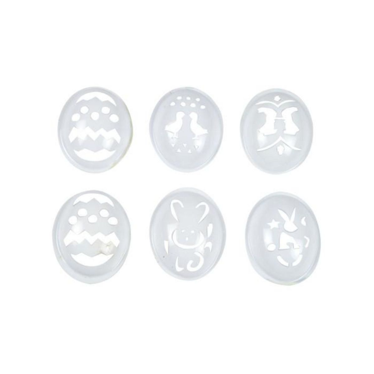 Paris Prix Lot de 6 Pochoirs  Œufs de Pâques  Transparent