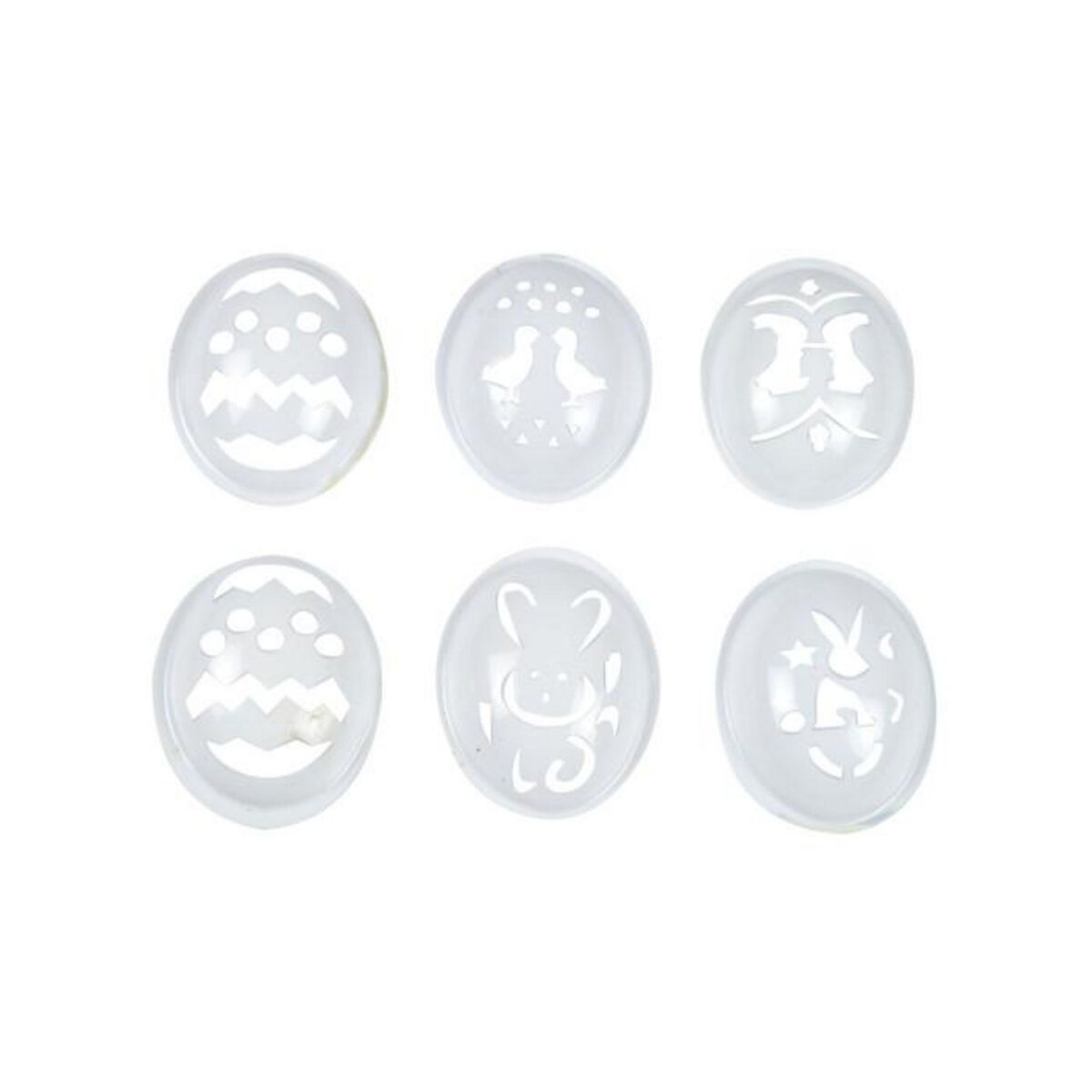 Paris Prix Lot de 6 Pochoirs  Œufs de Pâques  Transparent