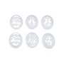 Voir la diapositive 2 : Paris Prix Lot de 6 Pochoirs  Œufs de Pâques  Transparent