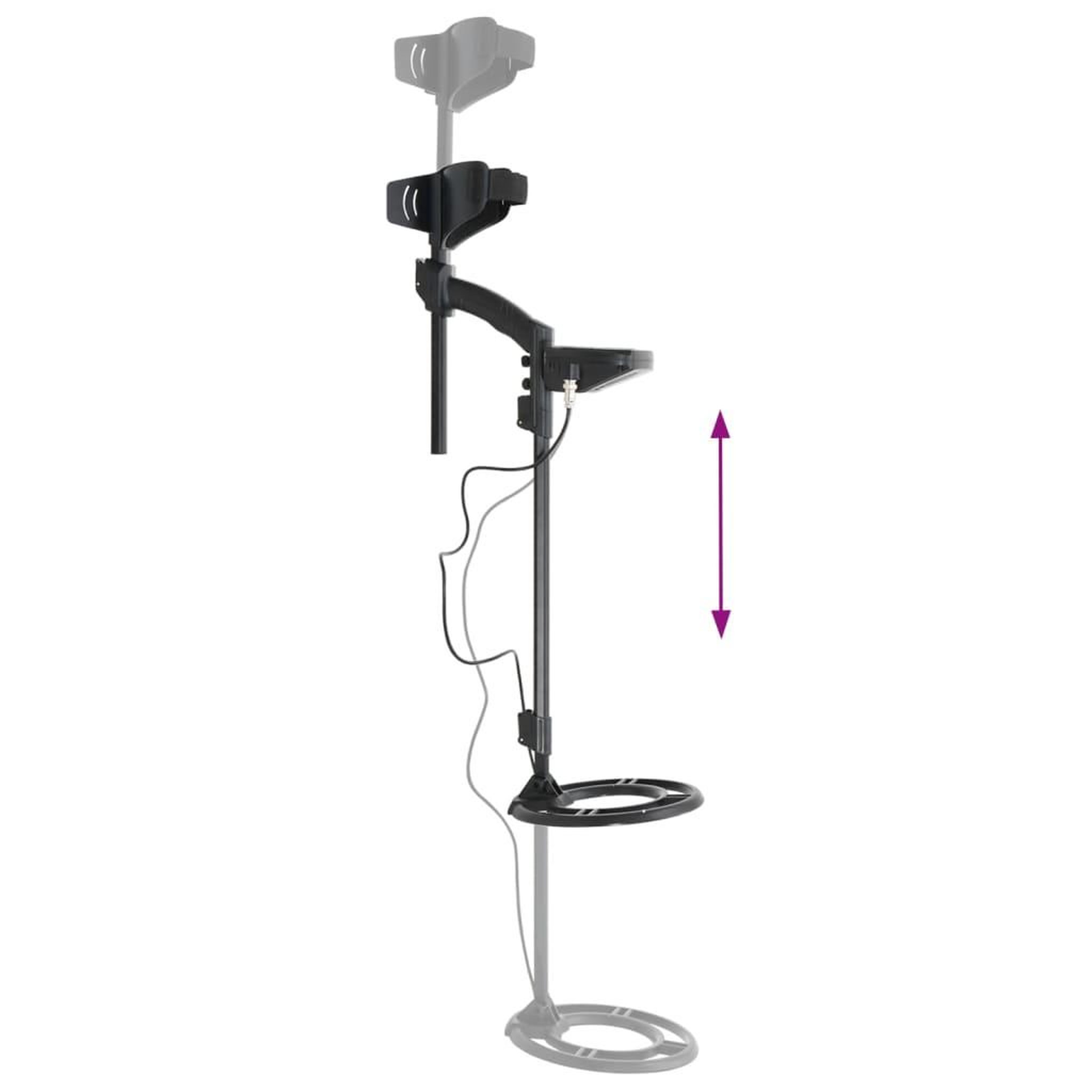 Voir la diapositive 4 : VIDAXL Detecteur metaux reglage automatique profondeur recherche 18 cm