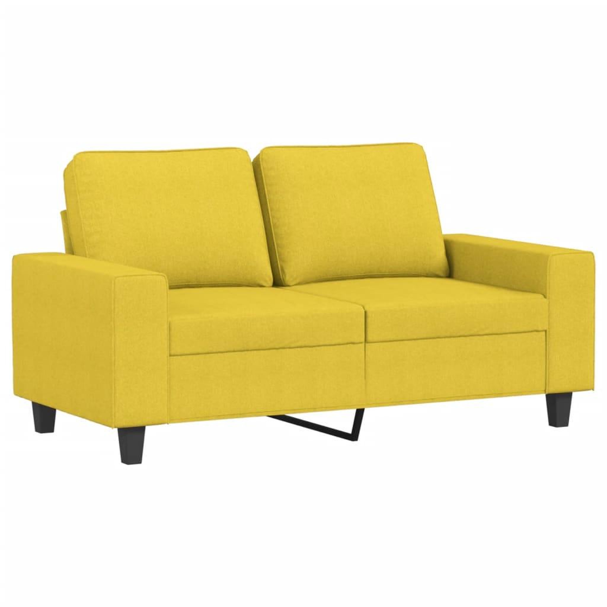 Voir la diapositive 3 : VIDAXL Ensemble de canapes 3 pcs jaune clair tissu