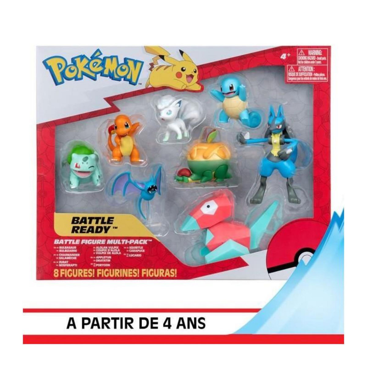 BANDAI Pack 8 Figurines Pokémon - BANDAI - JW3063 - Multicolore - Battle Pokémon