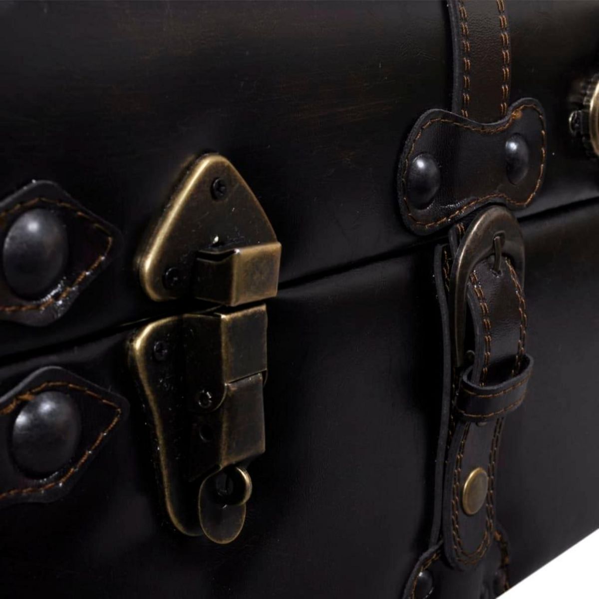 VIDAXL Banc long de rangement marron