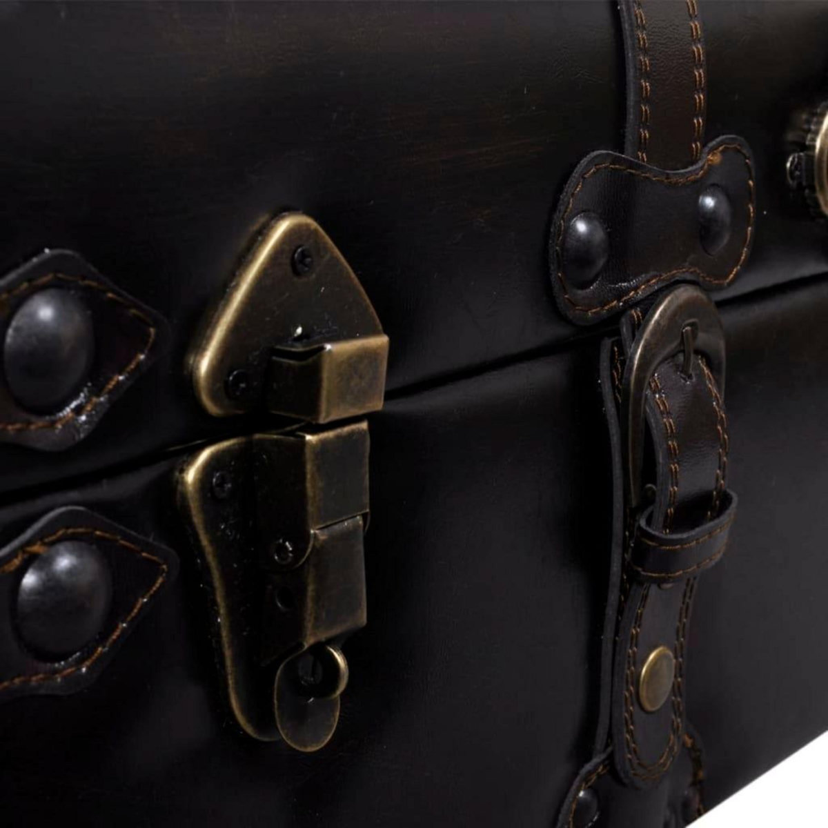 VIDAXL Banc long de rangement marron