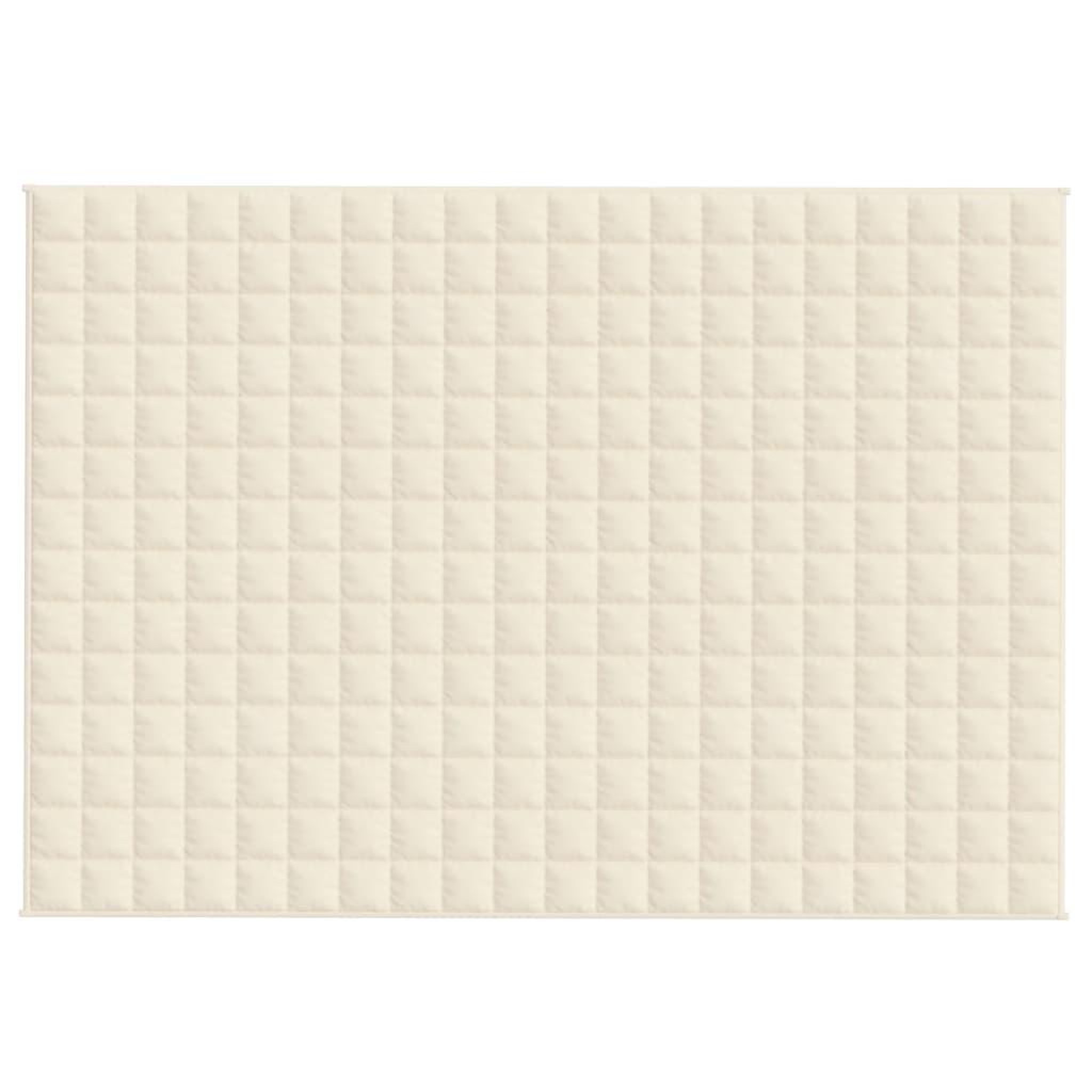 Voir la diapositive 3 : VIDAXL Couverture lestee Creme clair 135x200 cm 10 kg Tissu