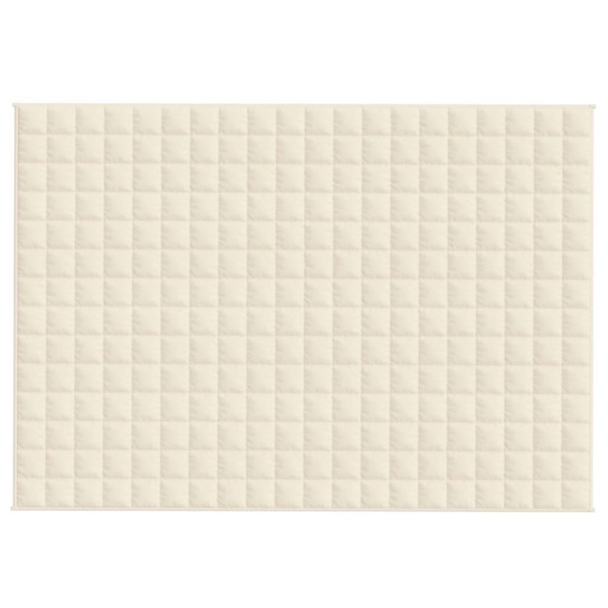 VIDAXL Couverture lestee Creme clair 135x200 cm 10 kg Tissu
