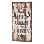 Paris Prix Patère Murale 3 Crochets  Keep Cool  60cm Marron