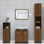 Voir la diapositive 3 : VIDAXL Armoire de bain Chene marron 30x30x95 cm Bois d'ingenierie