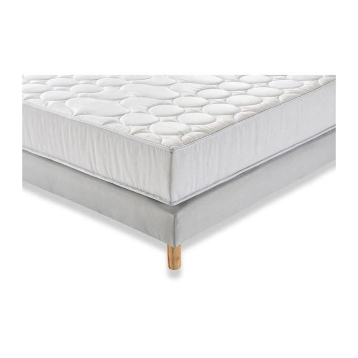 DEKO DREAM ZEN Pack pret a dormir - Matelas + sommier 160x200 + couette + 2 oreillers