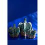 Voir la diapositive 5 : Paris Prix Vase Déco en Céramique  Naga  30cm Bleu Azur