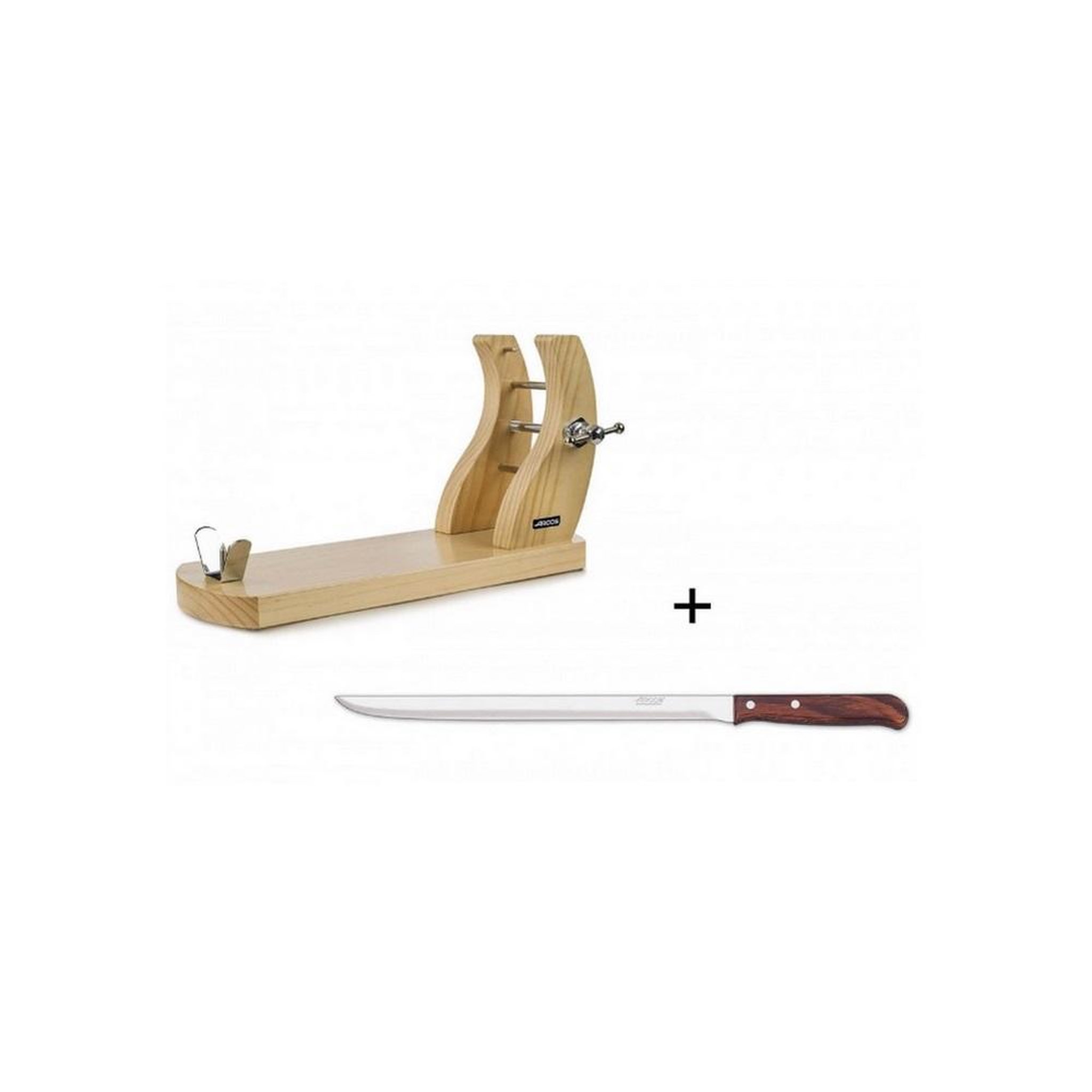 Voir la diapositive 4 : Arcos Support à jambon + couteau 25cm - 859011
