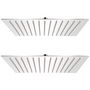 Voir la diapositive 1 : VIDAXL Pomme de douche plongeante 2 pcs Acier inoxydable 25x25 cm