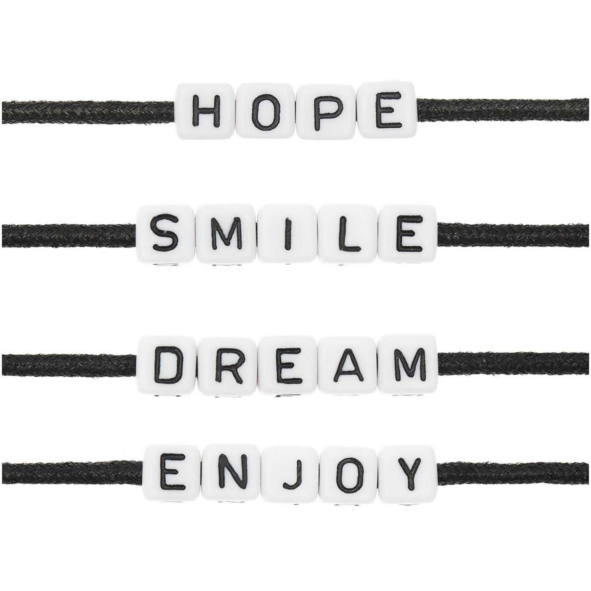 Voir la diapositive 3 : RICO DESIGN Itoshii parck de 19 perles ponii hope smile dream enjoy