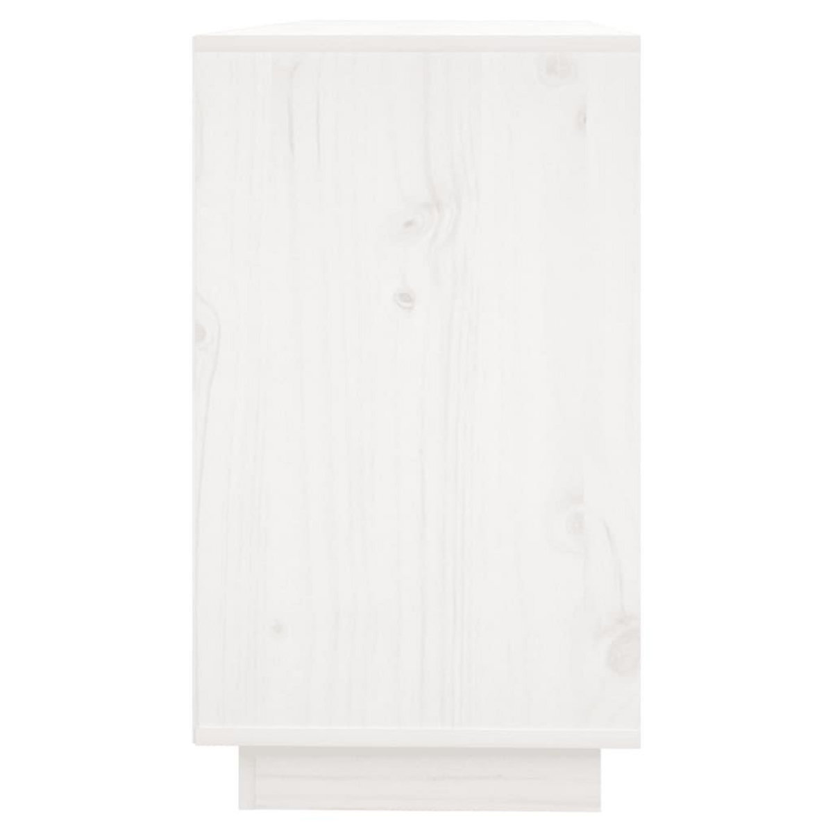 VIDAXL Buffet Blanc 111x34x60 cm Bois massif de pin